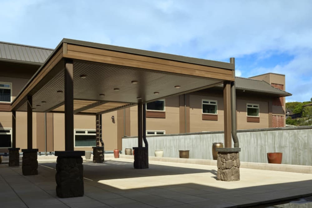 Outside area at Hale O Meleana in Honolulu, Hawaii