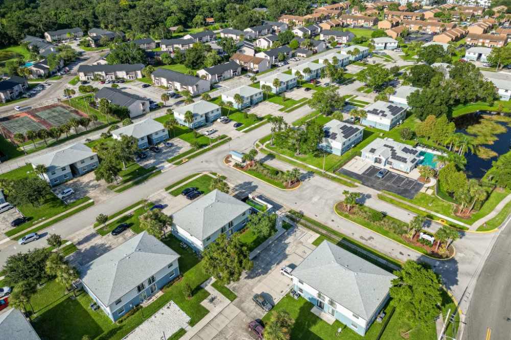Aerial view at Dunwoodie Place in Orlando, Florida