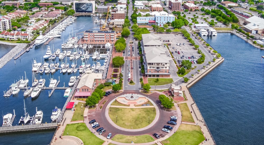 City view near The Overlook at Pensacola Bay in Pensacola, Florida