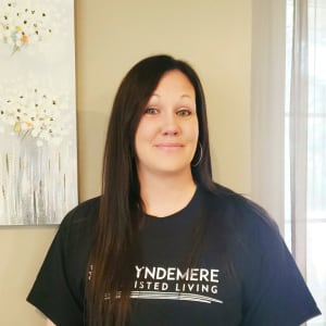 The wellness coordinator at Wyndemere Memory Care in Green Bay, Wisconsin.