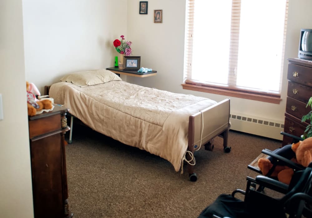 Private resident room at The Residences on Forest Lane in Montello, Wisconsin