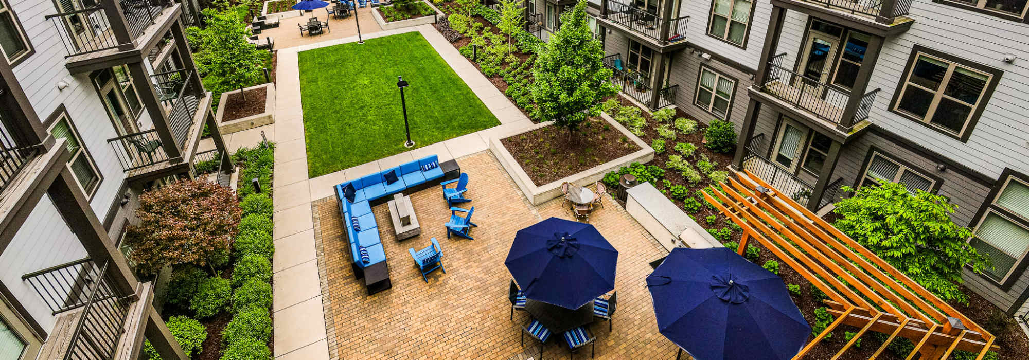 Charming community long view at The Marling in Madison, Wisconsin