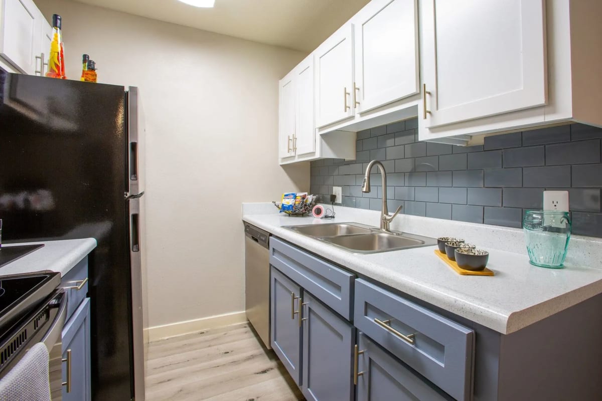 Kitchen with modern appliances at Peaks at Redington, Tucson, Arizona