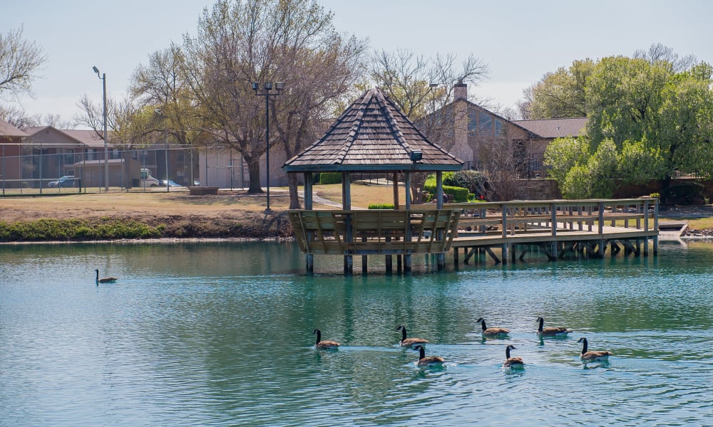 Pond at Waters Edge in Oklahoma City, Oklahoma