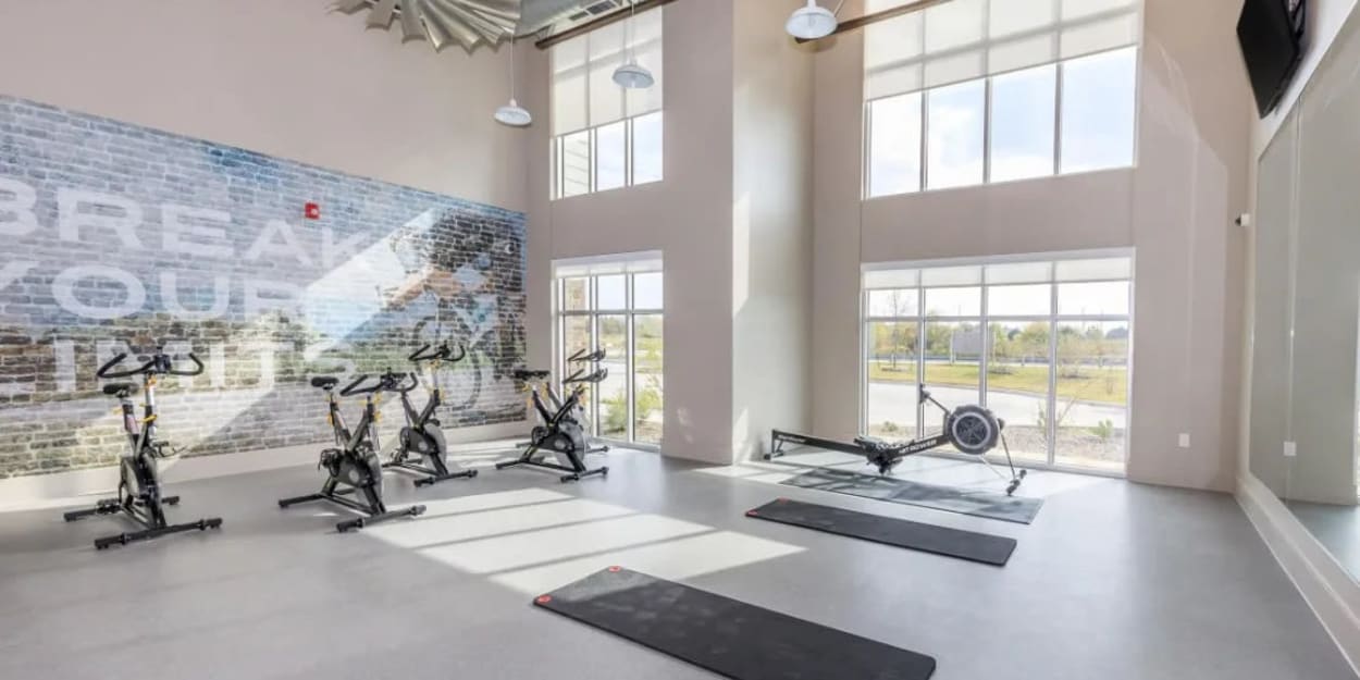 Fitness center at Luxia Rockwall Downes, Rockwall, Texas