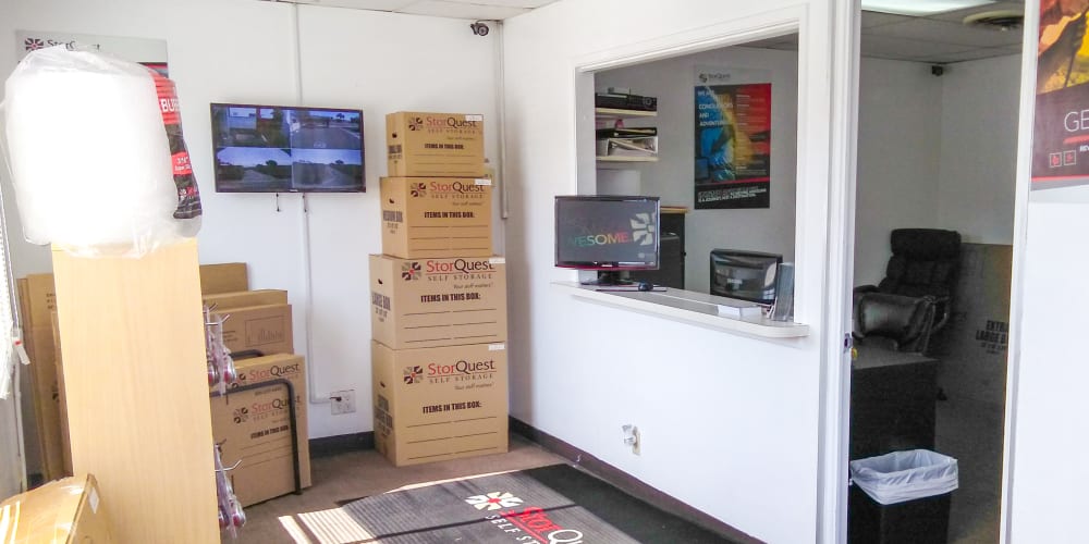 Leasing office at StorQuest Self Storage in Glendale, Arizona
