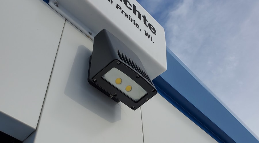 Motion detecting lights at KO Storage of Waseca 15th Ave in Waseca, Minnesota