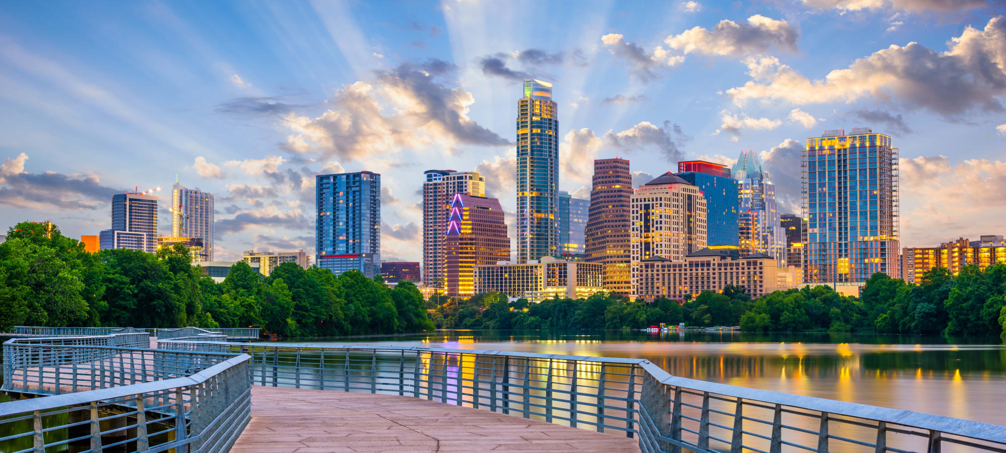 Neighborhood near SoCo on The Lake in Austin, Texas