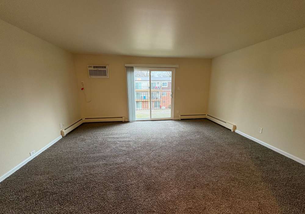 Apartment living room at Edgewood Group Apartments in Merrillville, Indiana