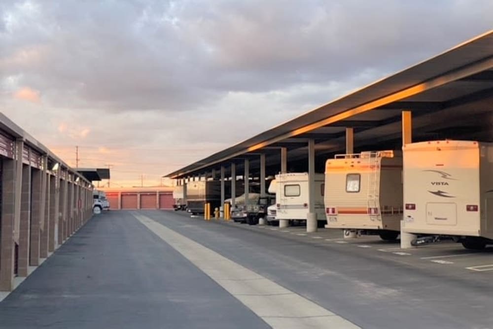 RV parking spaces at Trojan Storage of Salinas Blanco in Salinas, California