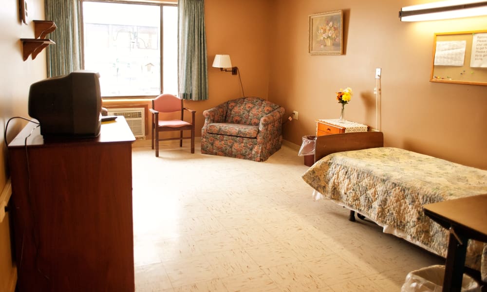 Private resident suite at East Troy Manor in East Troy, Wisconsin