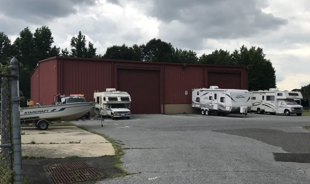 Boat and RV parking at Compass Self Storage in Deptford, NJ