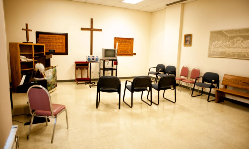 Resident onsite chapel at Edgerton Care Center in Edgerton, Wisconsin