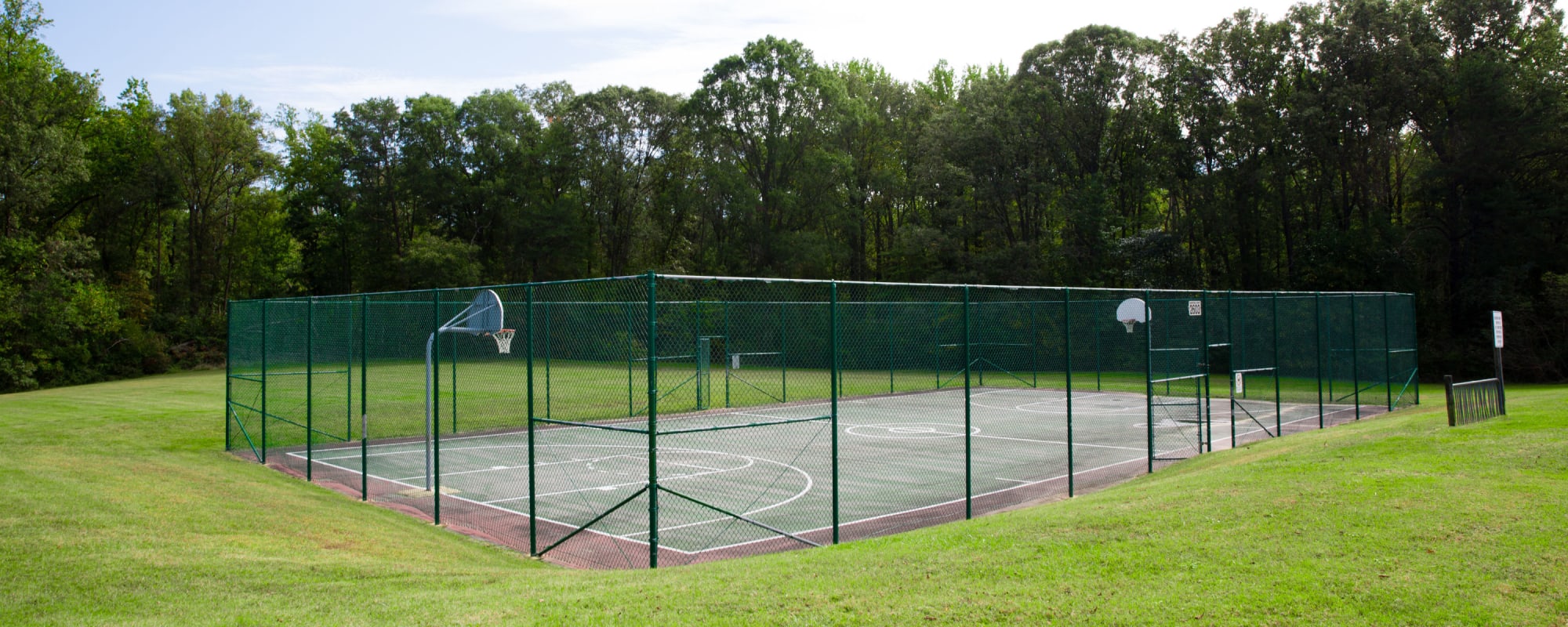 An outdoor basketball court at Carpenter Park in Patuxent River, Maryland