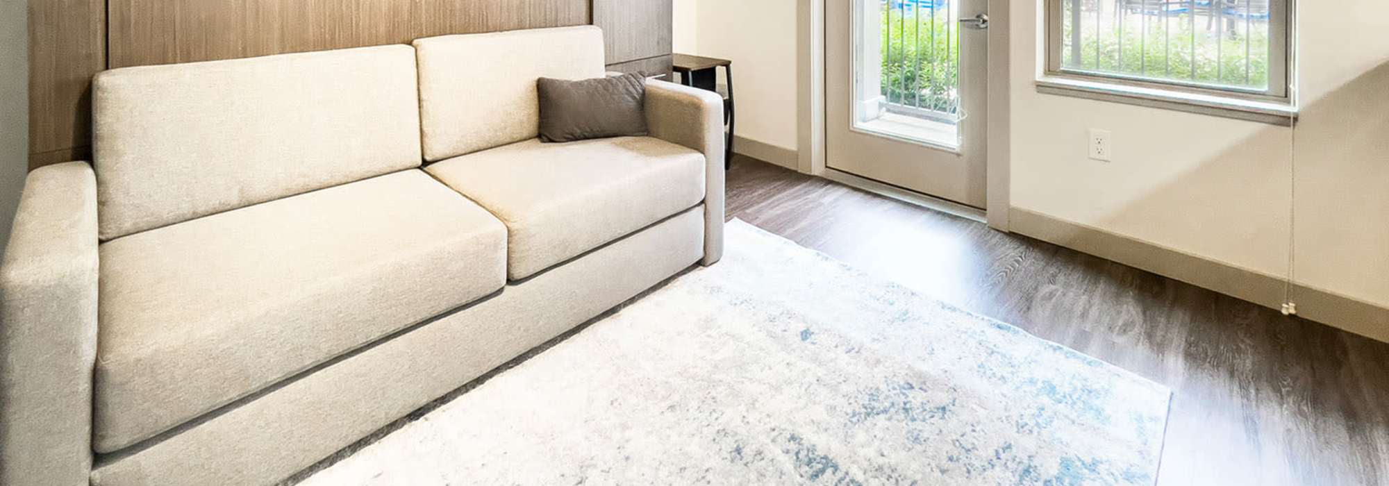 Suite living area at The Marling in Madison, Wisconsin