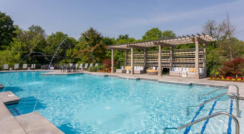 Swimming Pool area at The Banks at West Fork in Murfreesboro, Tennessee