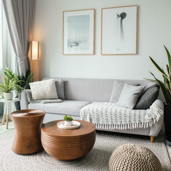 Modern interior of a model home at The Mallory in Raleigh, North Carolina