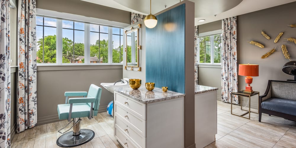 Beauty salon at Anthology of Clayton View in Saint Louis, Missouri