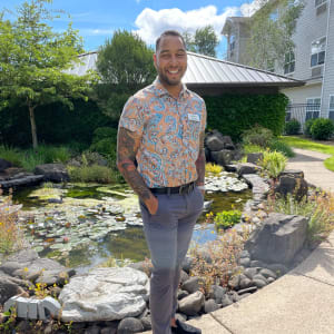 Scott Hanson at Timber Pointe Senior Living in Springfield, Oregon.
