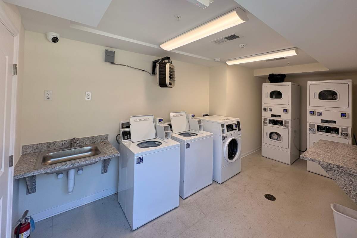 Laundry machine at The Towns at Patuxent Overlook in Lexington Park, Maryland