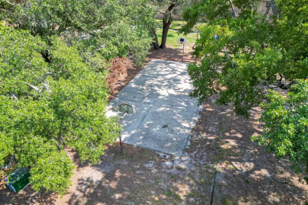 Basketball court at Caroline Arms in Jacksonville, Florida