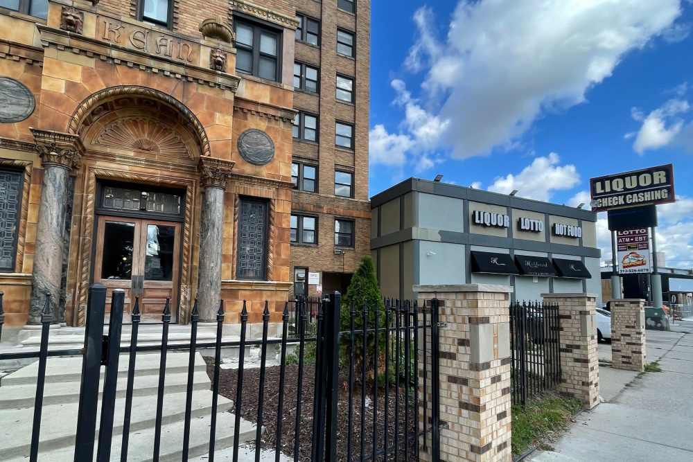 Main entrance gate of the property at Detroit Living in Detroit,Michigan