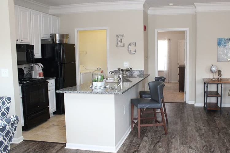 Granite countertops at Easton Commons
