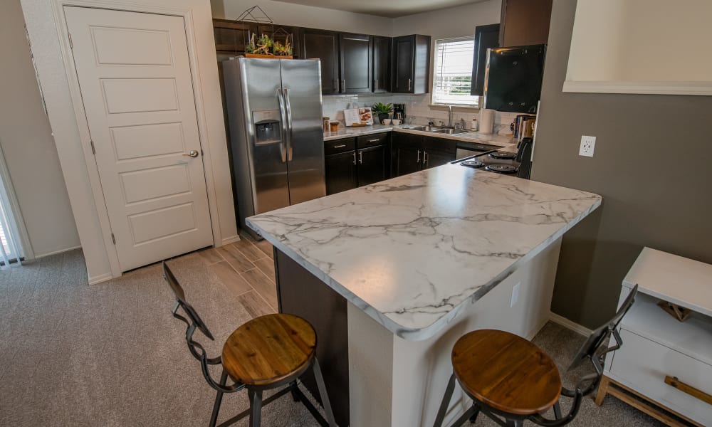 Dining area at Cottages at Crestview in Wichita, Kansas