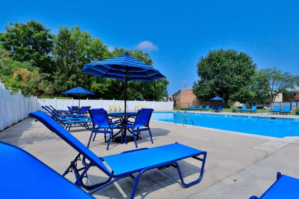 Swimming pool at Quakertown West Apartment Homes in Quakertown, Pennsylvania