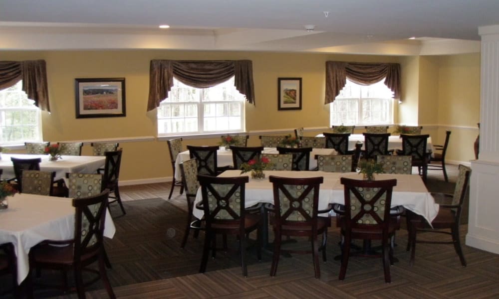 Elegant dining room at The Crossroads at Bon Air in Richmond, Virginia