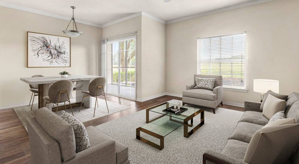 Model home at Harbortown Apartments in Orlando, Florida