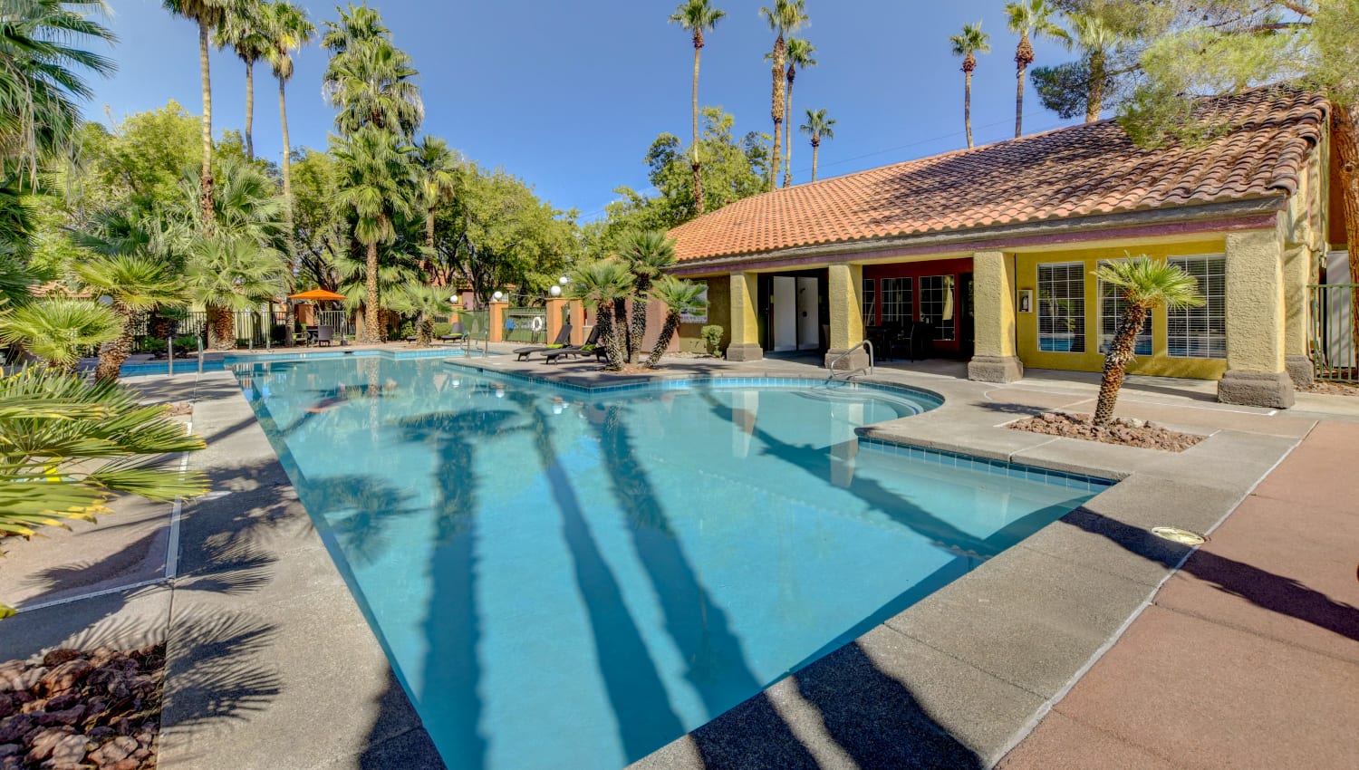 Resort-style pool at Invitational Apartments in Henderson, Nevada