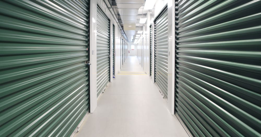 Storage units at Midgard Self Storage in Sheffield, Alabama