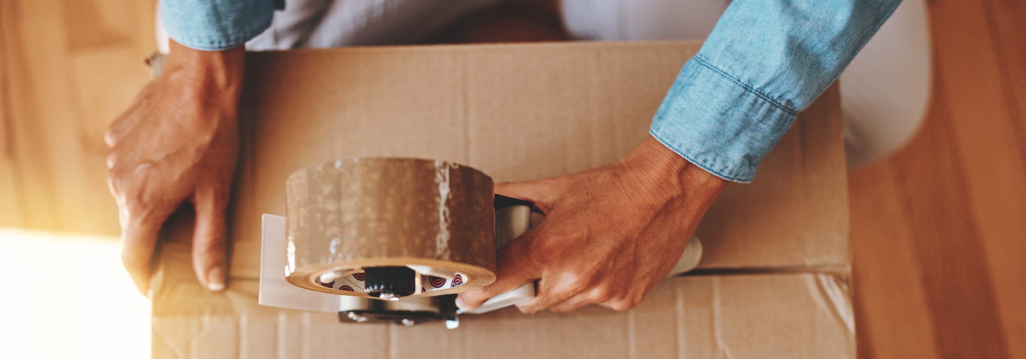 Moving with boxes from Apple Self Storage - Niagara Falls - Kent in Niagara Falls, Ontario
