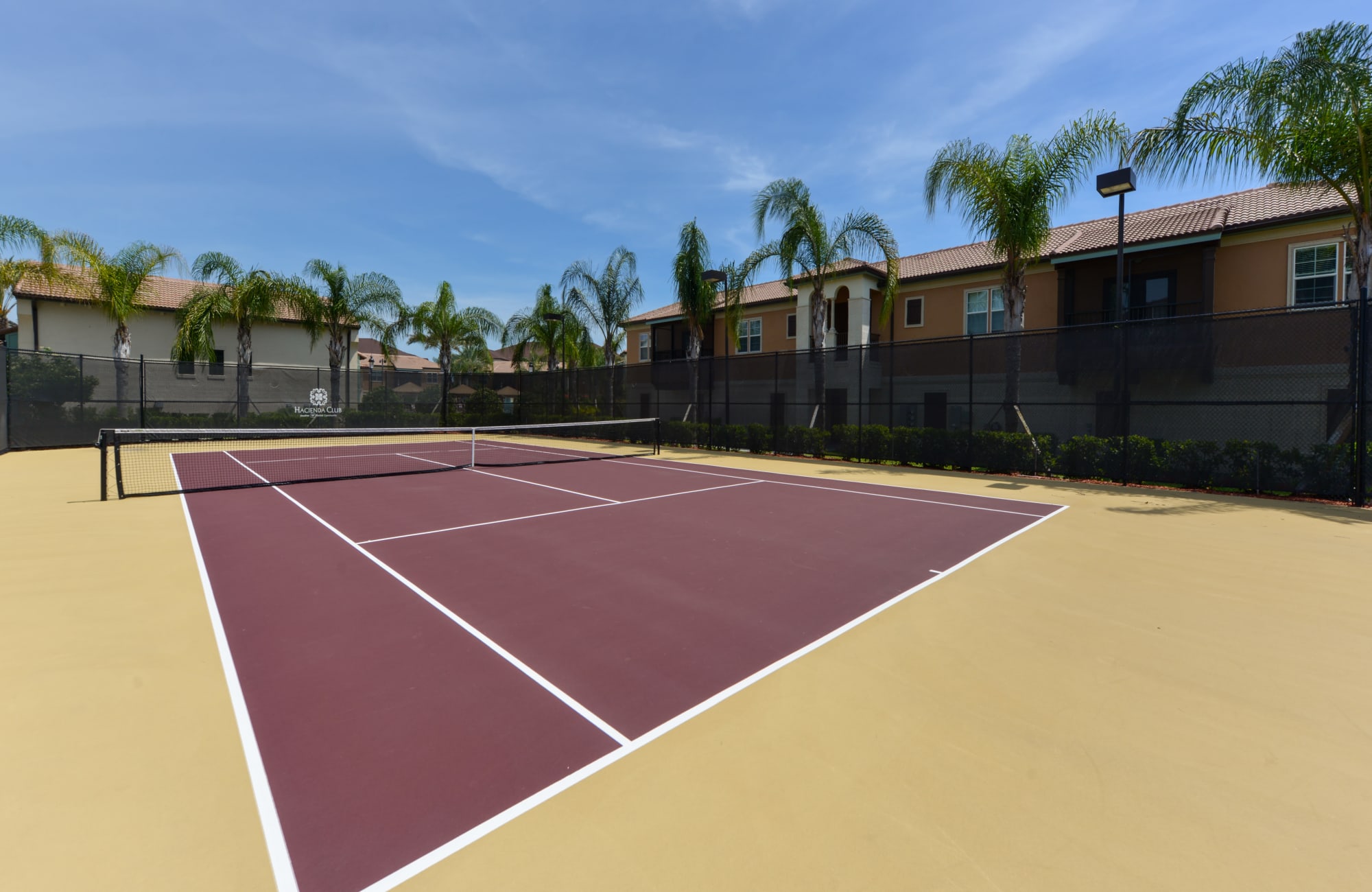 Tennis courts at Hacienda Club in Jacksonville, Florida
