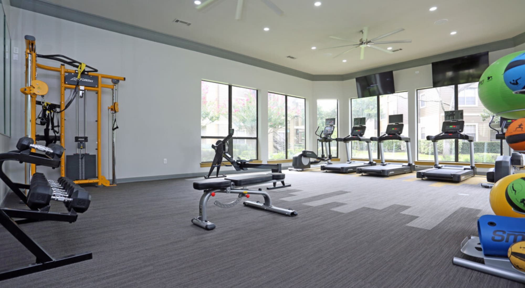 Fitness equipments at Legacy at Cypress in Cypress, Texas