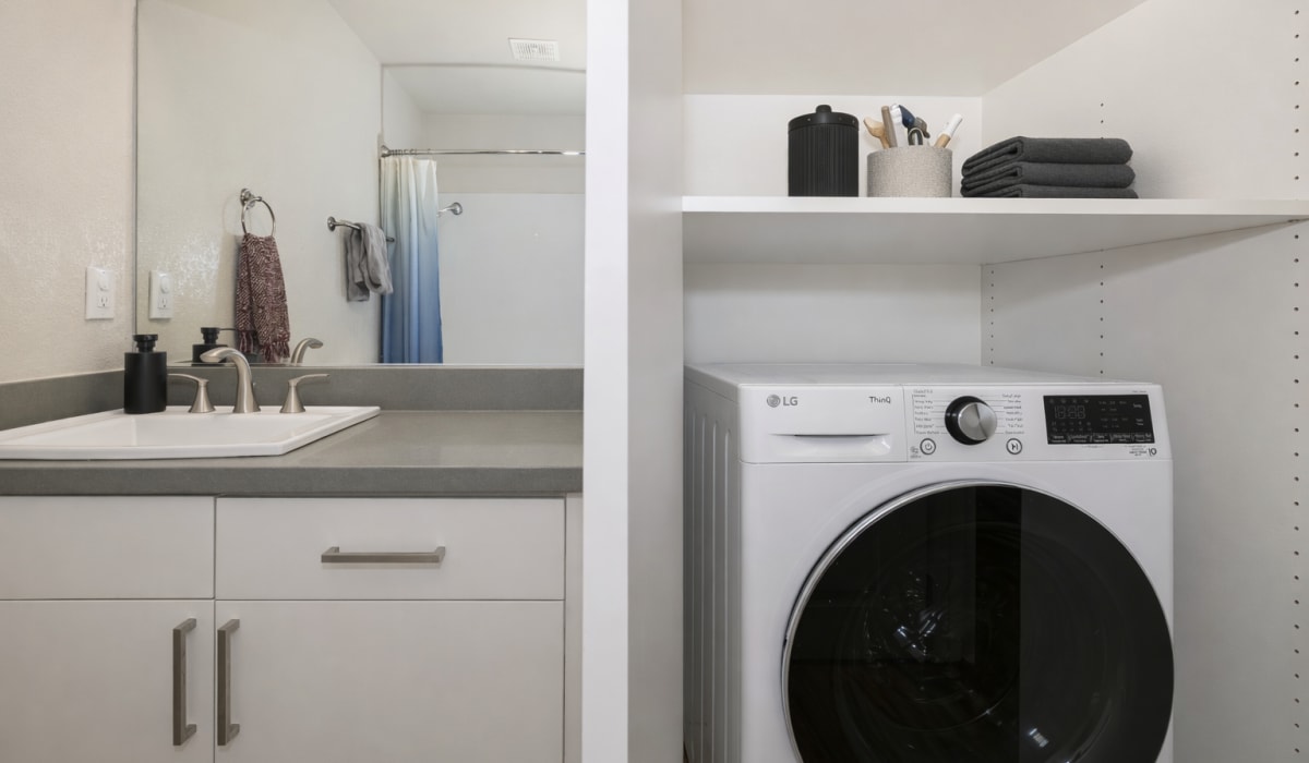 Laundry room at Artisan Square in Sacramento, California