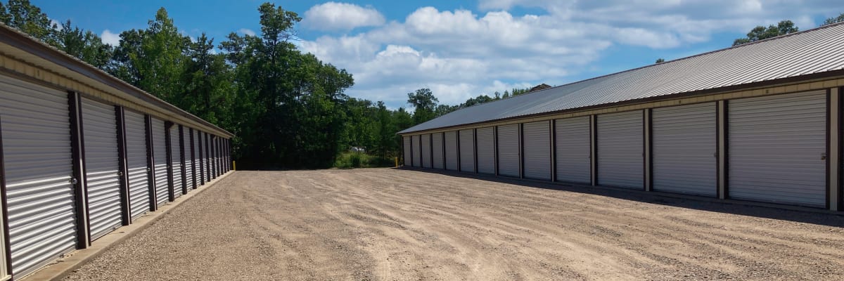 Unit size guide from KO Storage in Baxter, Minnesota