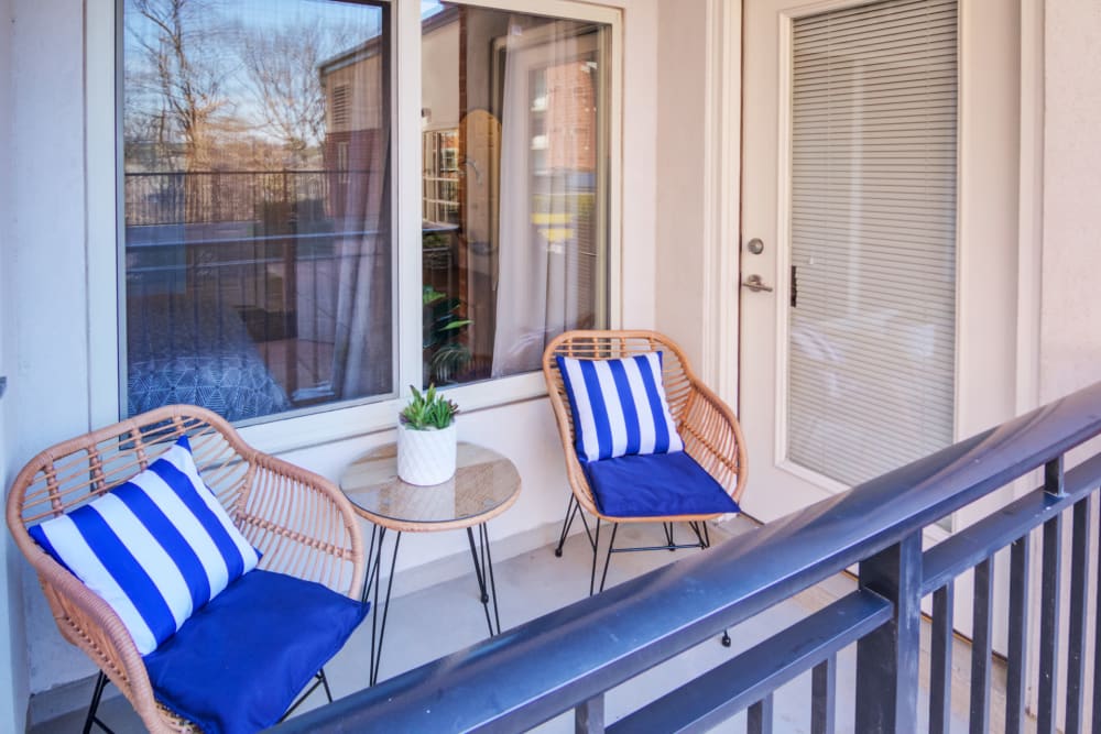 Private Balcony at Apartments in Stamford, Connecticut