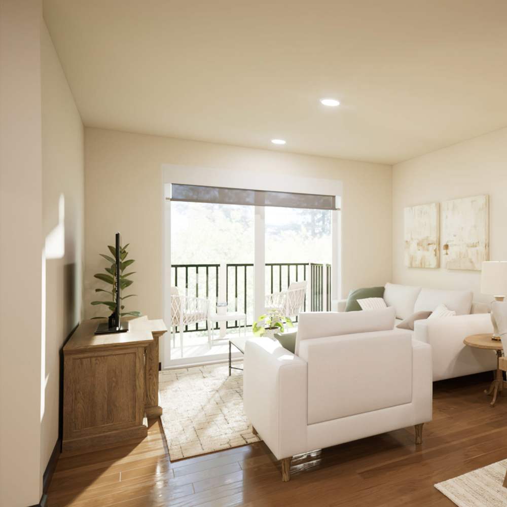 Living room of McHenry Commons in McHenry, Illinois