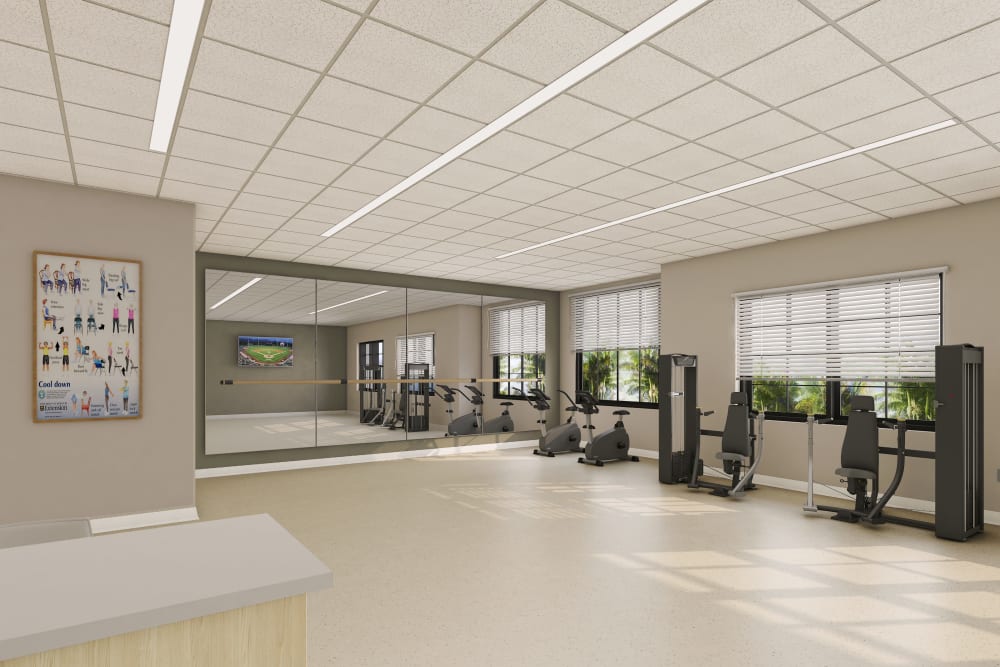 Gym at Anthology of Boynton Beach in Boynton Beach, Florida