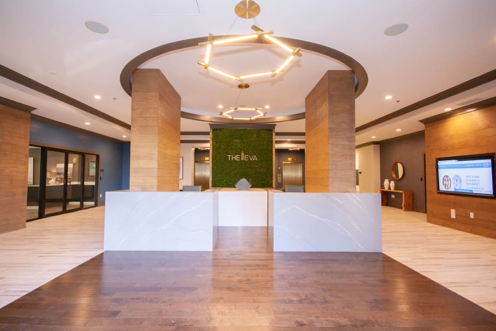 Beautiful lobby at The Eva
