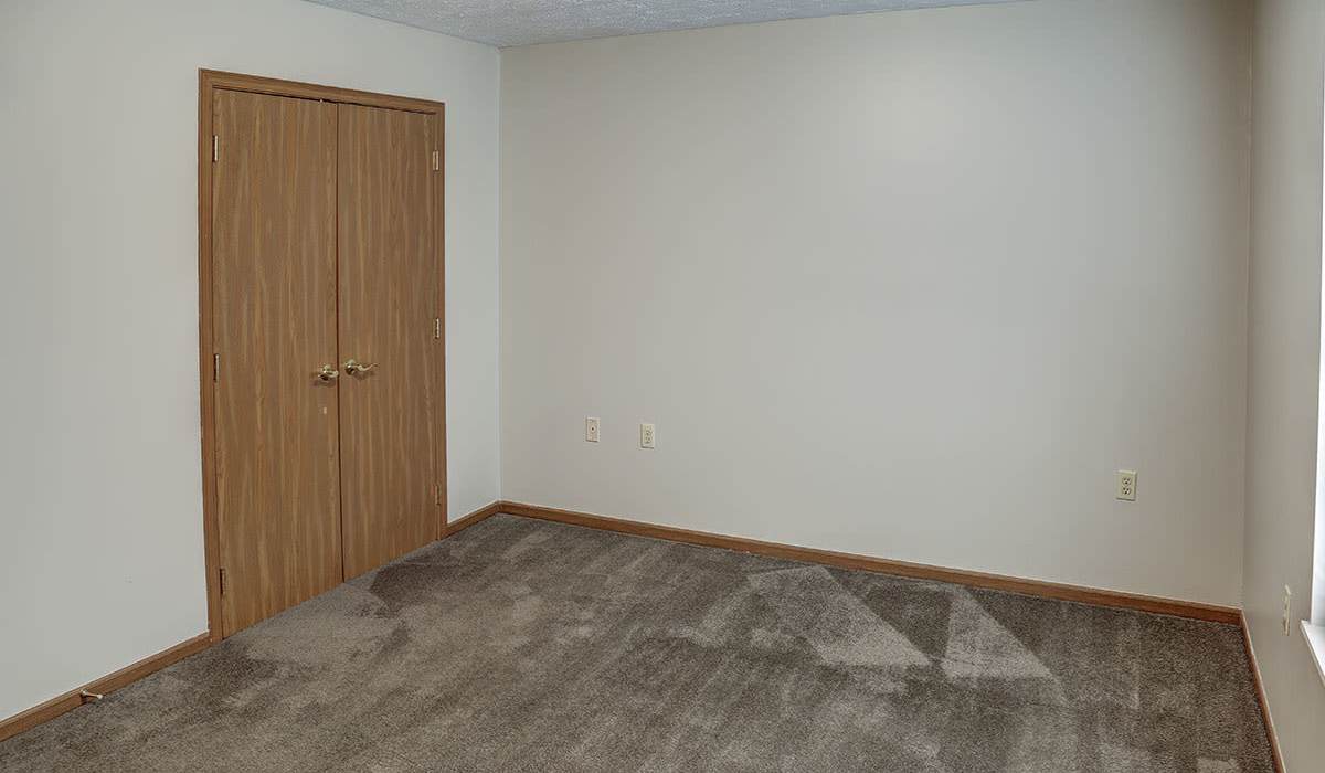 Unfurnished room at Paint Lick Station in Stambaugh, Kentucky