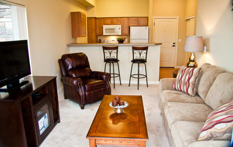 Affinity At Walla Walla living room with natural light