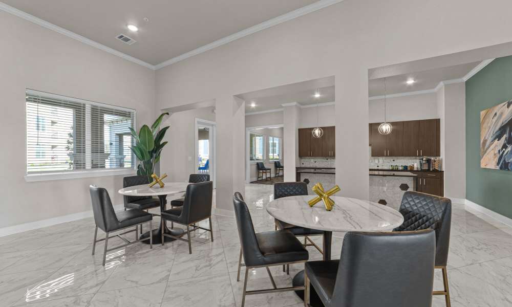 Clubhouse with dining at Brook Hollow in Wichita Falls, Texas