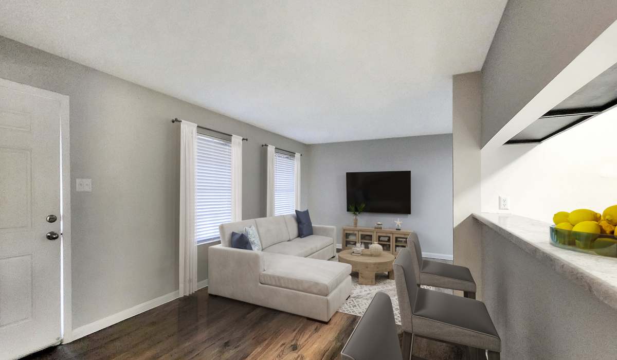 Living room at Costa Mesa Apartments in Houston, Texas