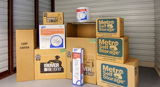 Storage boxes at Metro Self Storage in Naperville, Illinois