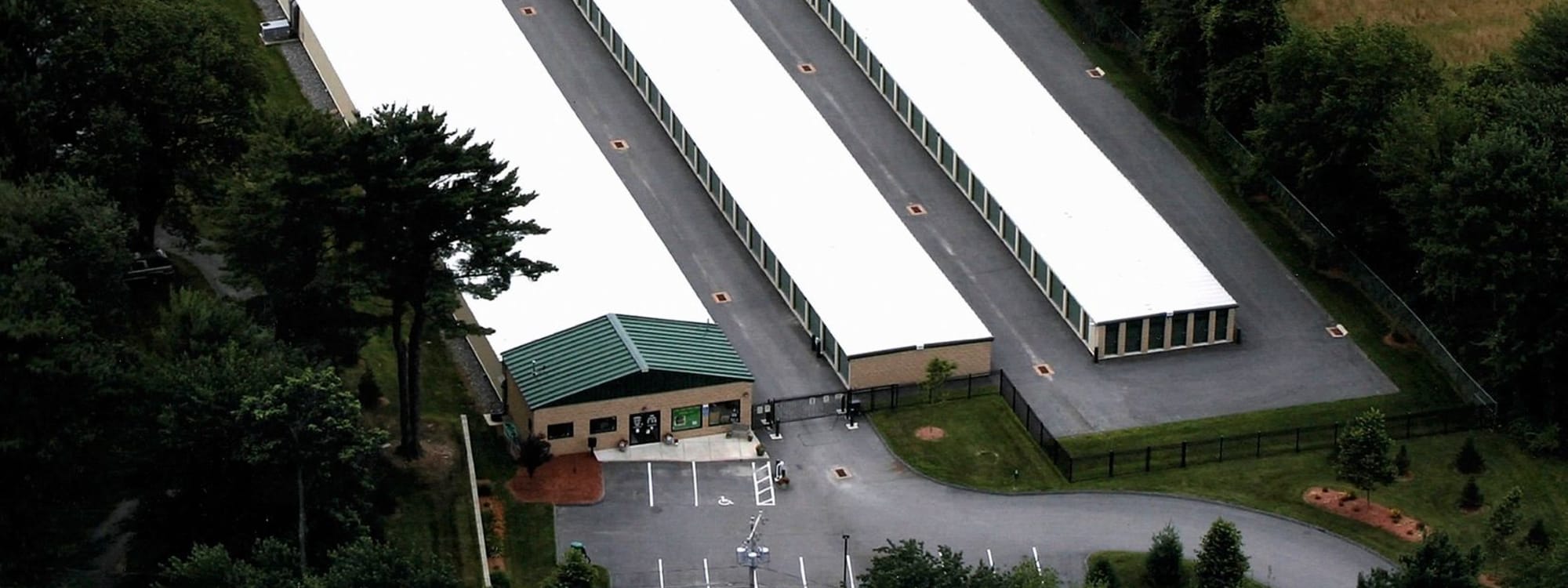 Aerial view of Coventry Self Storage in Coventry, Connecticut