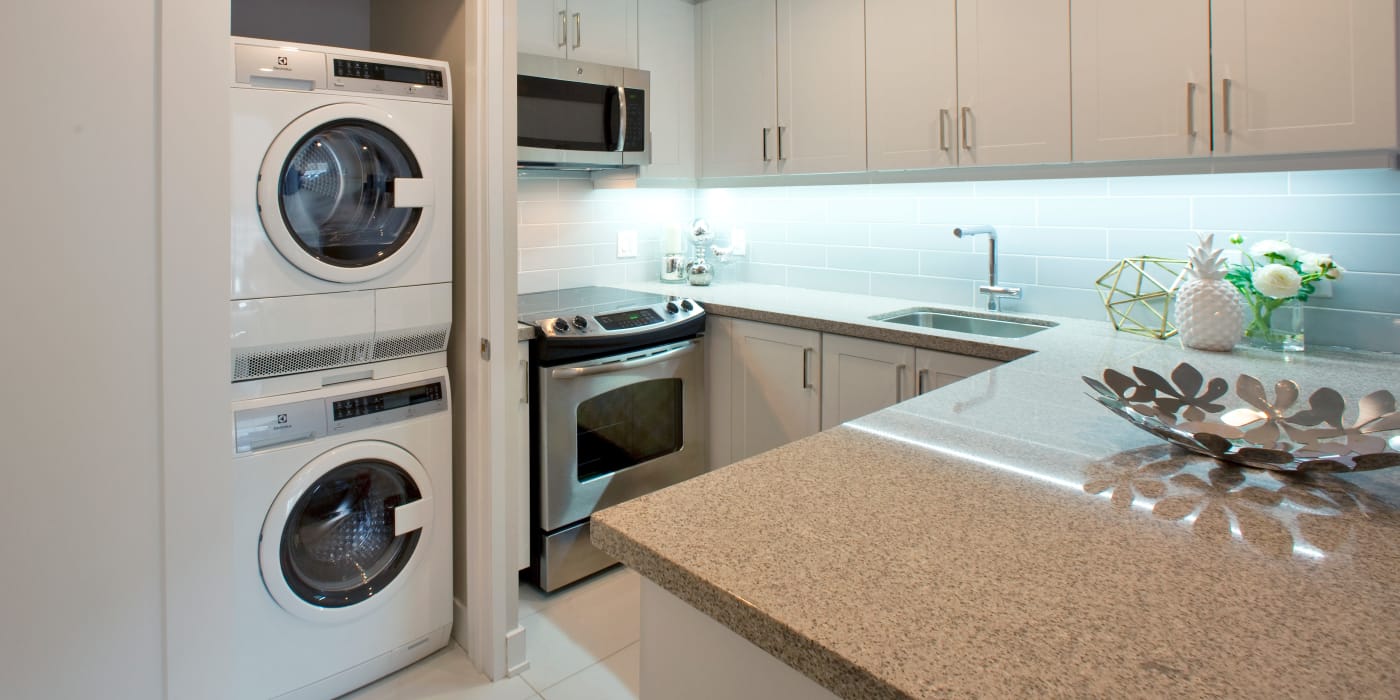 Fully-equipped kitchen at Residences on Bloor