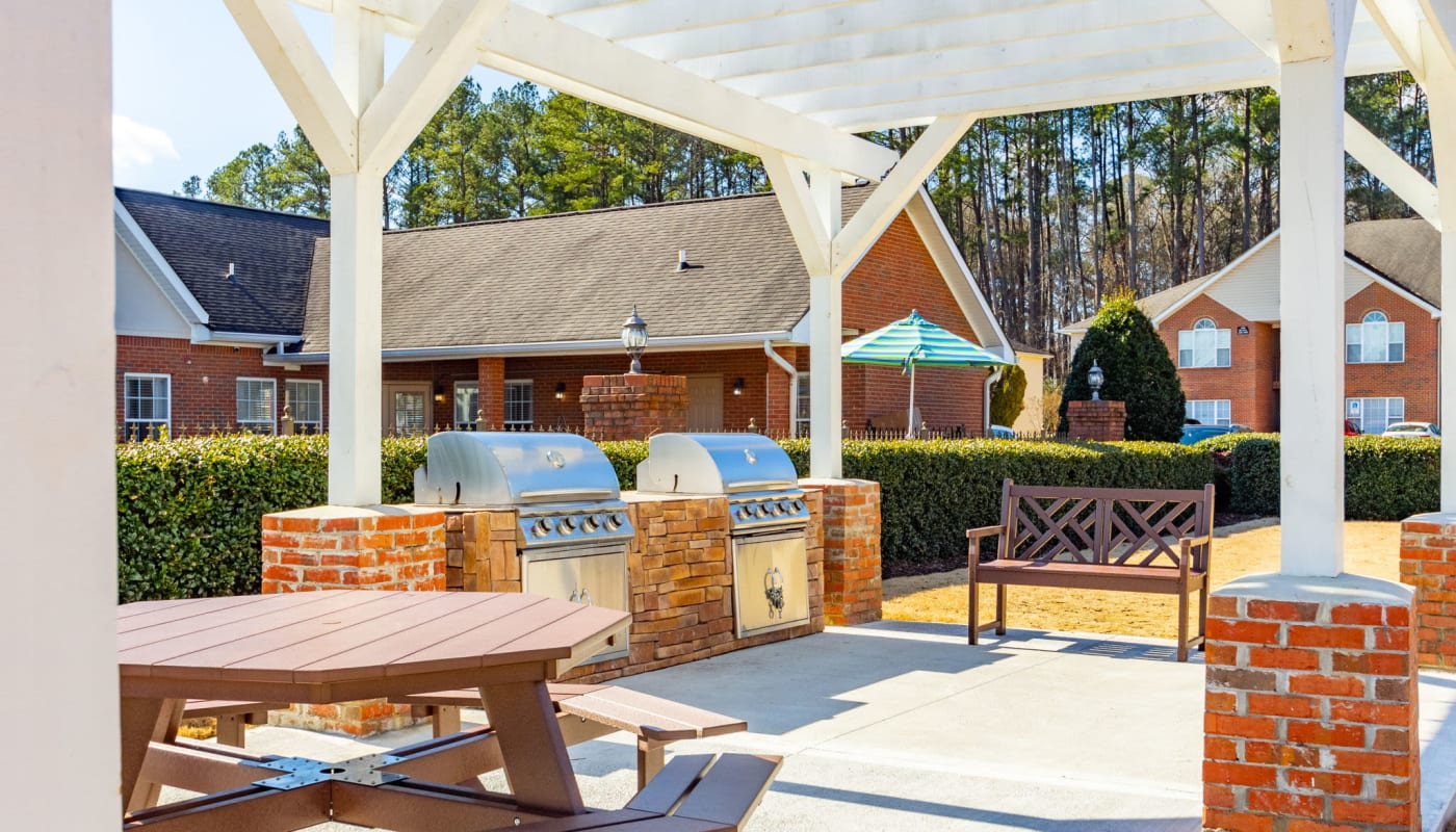 BBQ area at Fountain Brook in Ft Oglethorpe, Georgia